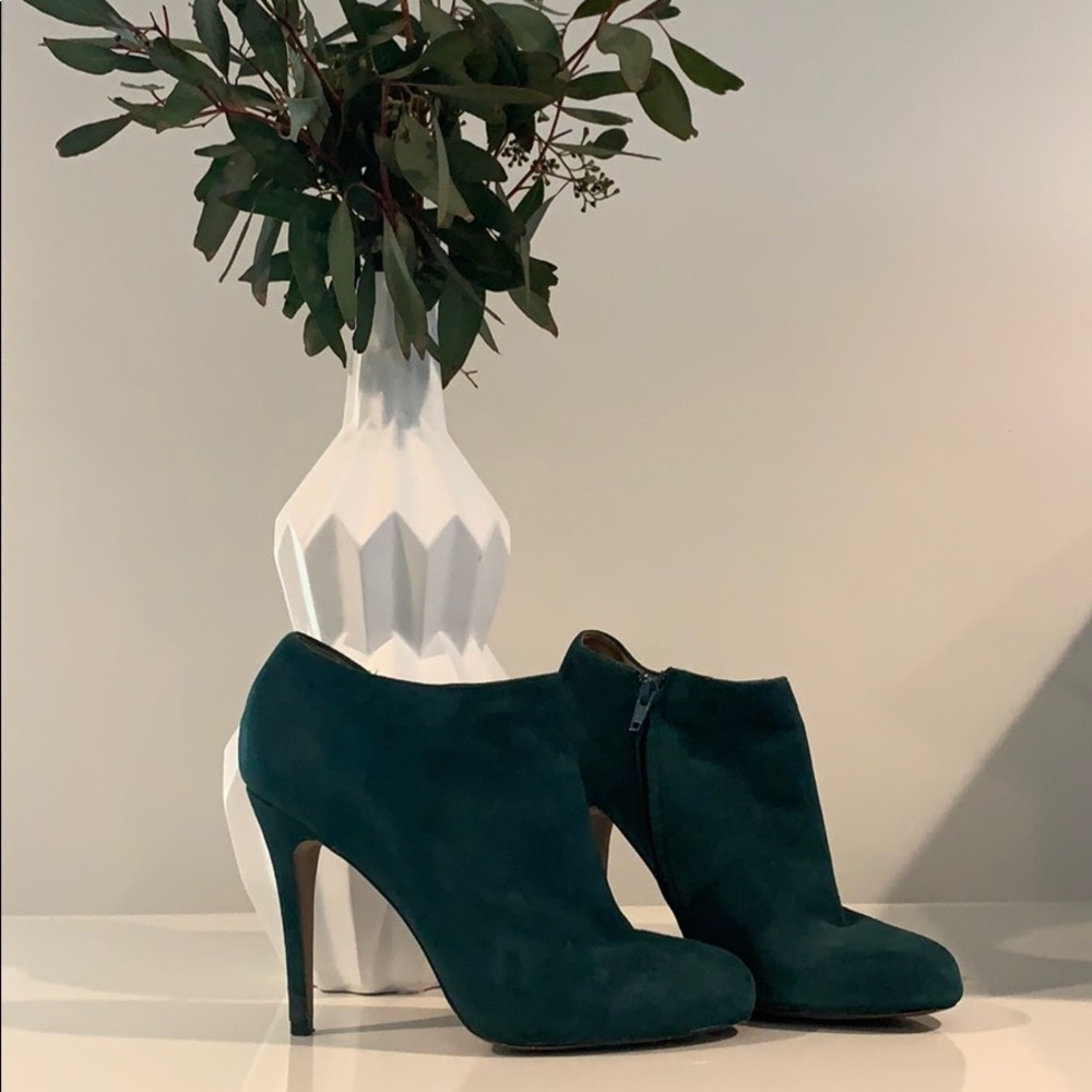 Aldo Green Suede Booties